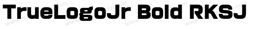 TrueLogoJr Bold RKSJ H字体转换